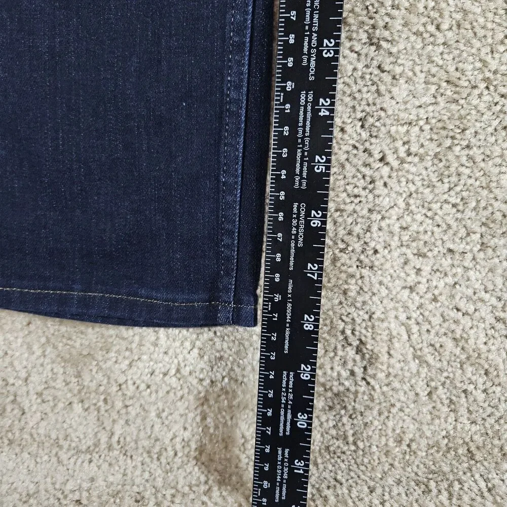 Lee Women’s Regular Fit Straight Leg Mid Rise Dark Wash Jeans Size 26 40x28